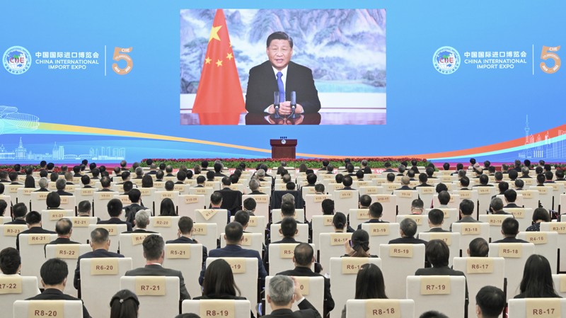 习近平在第五届中国国际进口博览会开幕式发表致辞